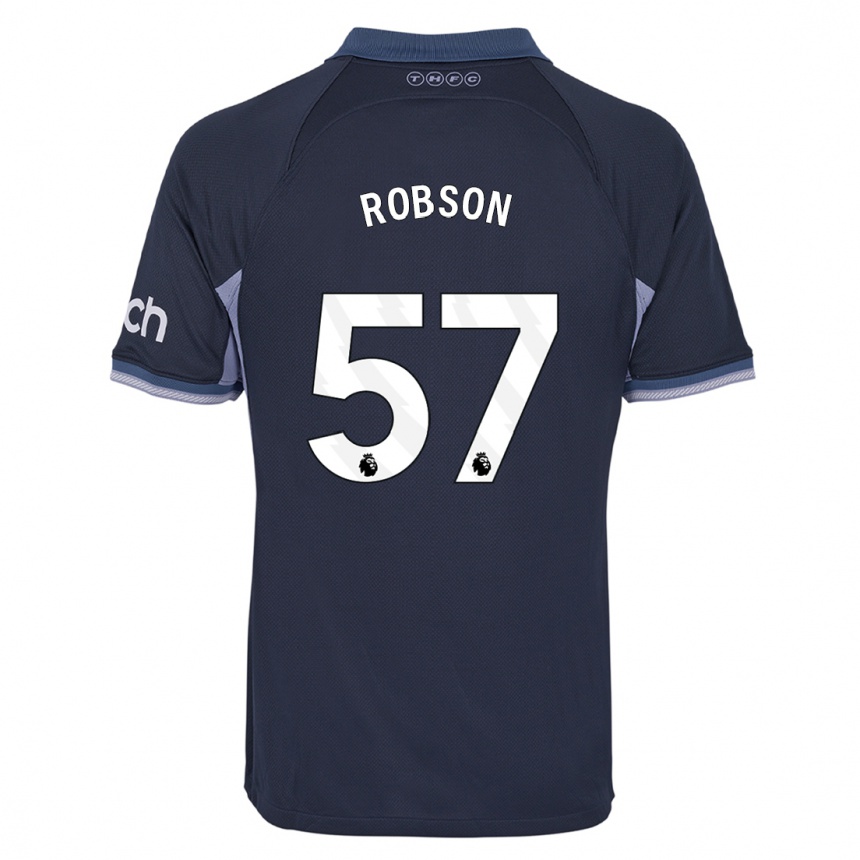 Kids  Max Robson #57 Dark Blue Away Jersey 2023/24 T-Shirt Canada