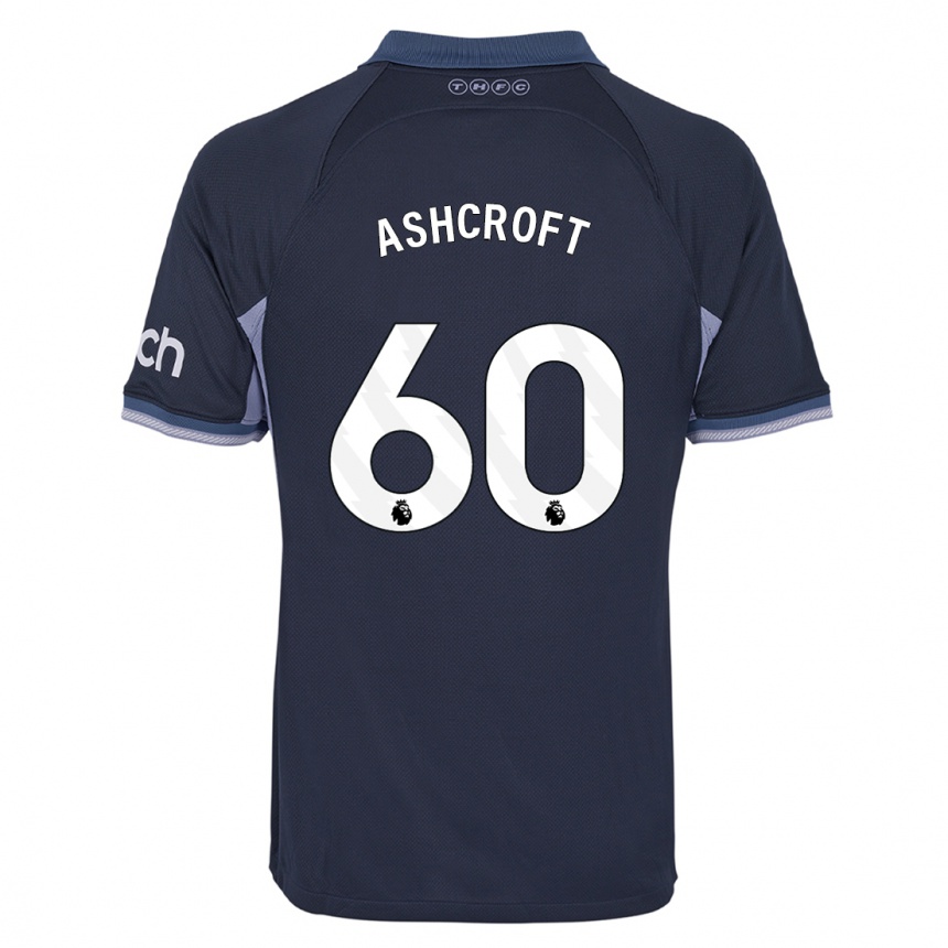 Enfant Football Maillot Tyrell Ashcroft #60 Bleu Foncé Tenues Extérieur 2023/24 Canada