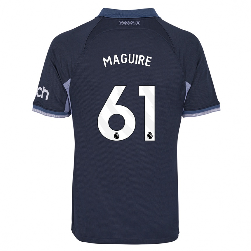 Kids  Aaron Maguire #61 Dark Blue Away Jersey 2023/24 T-Shirt Canada