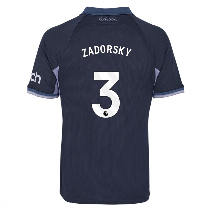 Kids  Shelina Zadorsky #3 Dark Blue Away Jersey 2023/24 T-Shirt Canada