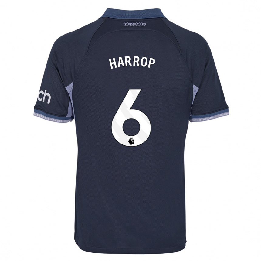 Enfant Football Maillot Kerys Harrop #6 Bleu Foncé Tenues Extérieur 2023/24 Canada