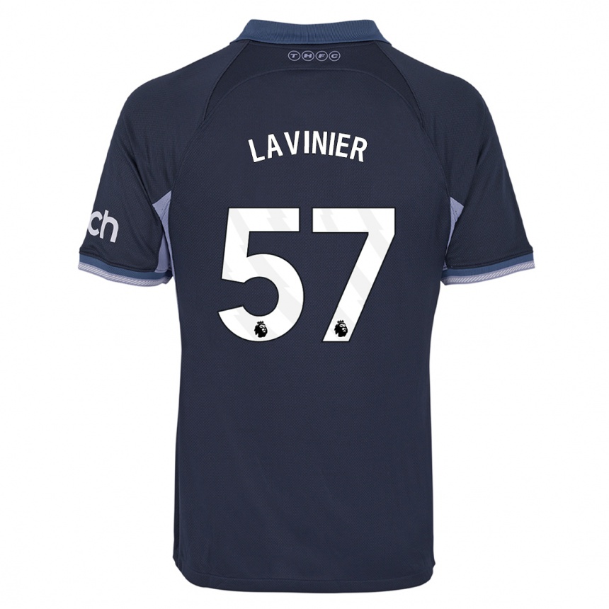 Enfant Football Maillot Marcel Lavinier #57 Bleu Foncé Tenues Extérieur 2023/24 Canada