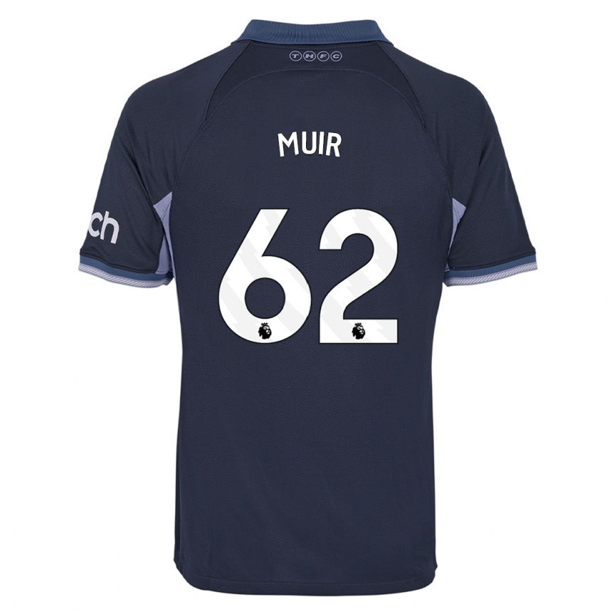 Enfant Football Maillot Marqes Muir #62 Bleu Foncé Tenues Extérieur 2023/24 Canada