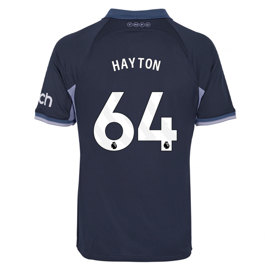 Enfant Football Maillot Adam Hayton #64 Bleu Foncé Tenues Extérieur 2023/24 Canada