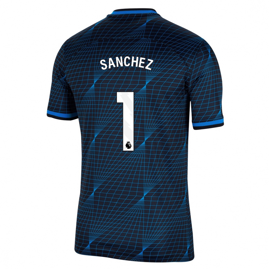 Kids  Robert Sánchez #1 Dark Blue Away Jersey 2023/24 T-Shirt Canada