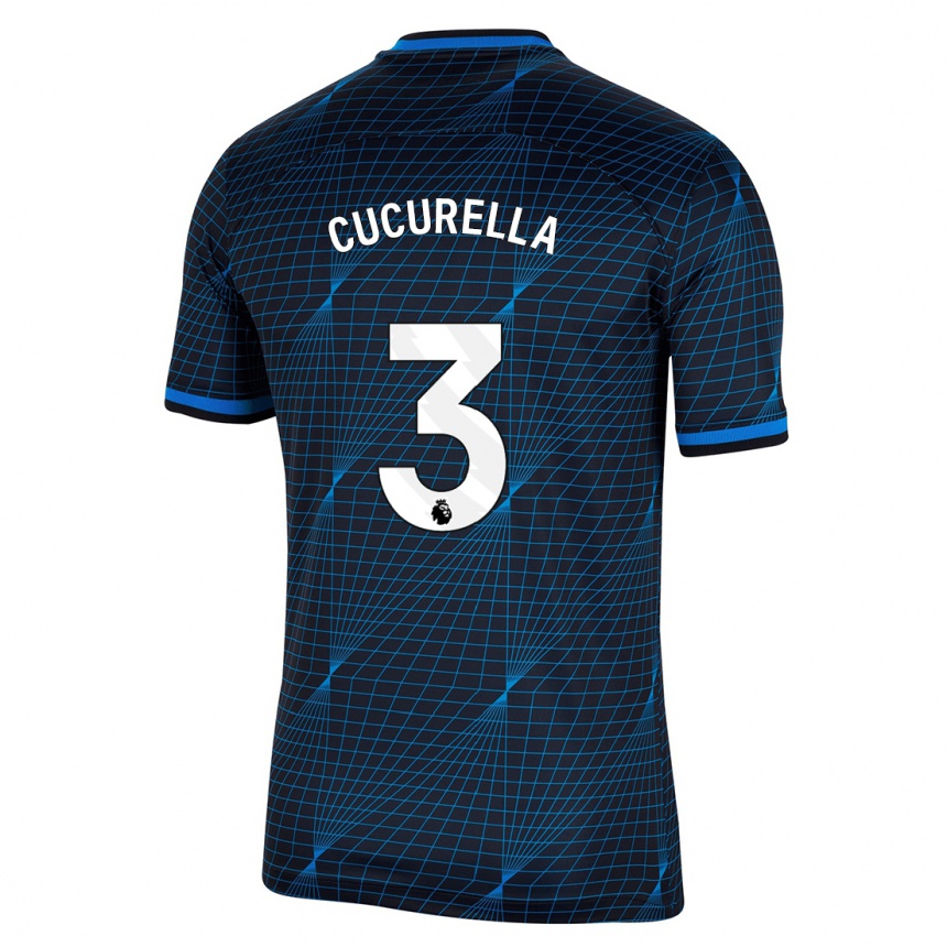 Kids Marc Cucurella #3 Dark Blue Away Jersey 2023/24 T-Shirt Canada