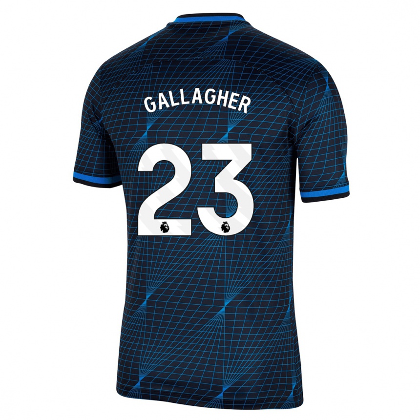 Enfant Football Maillot Conor Gallagher #23 Bleu Foncé Tenues Extérieur 2023/24 Canada