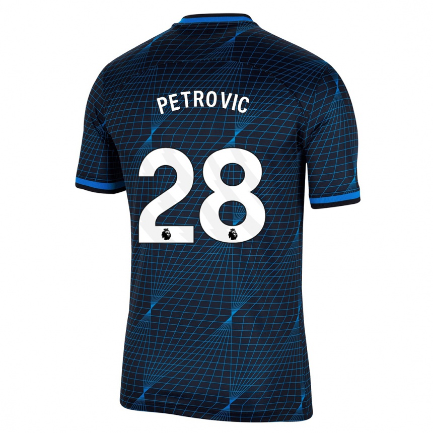 Kids  Djordje Petrovic #28 Dark Blue Away Jersey 2023/24 T-Shirt Canada