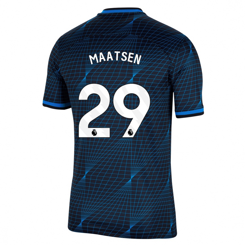 Kids  Ian Maatsen #29 Dark Blue Away Jersey 2023/24 T-Shirt Canada