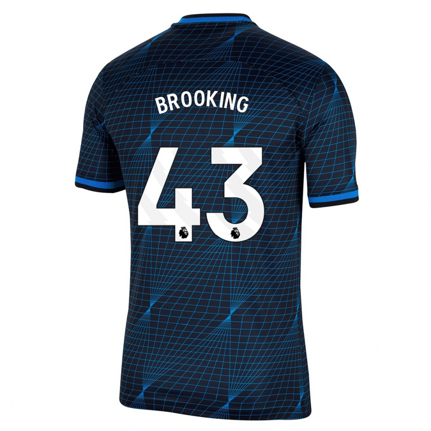 Kids Josh Brooking #43 Dark Blue Away Jersey 2023/24 T-Shirt Canada