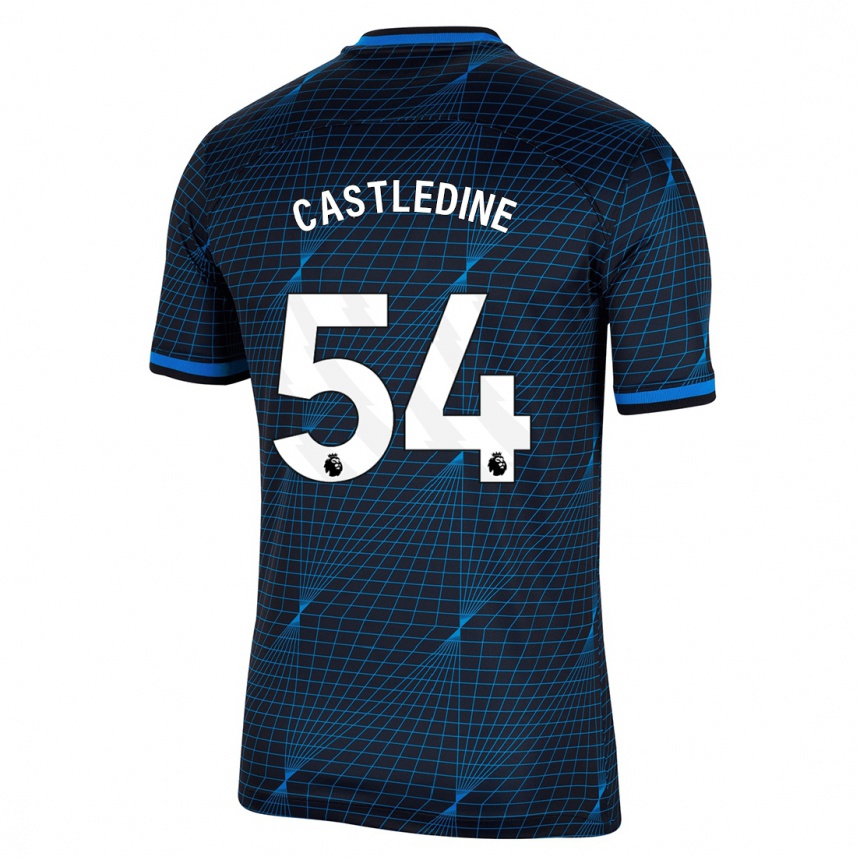 Kids  Leo Castledine #54 Dark Blue Away Jersey 2023/24 T-Shirt Canada