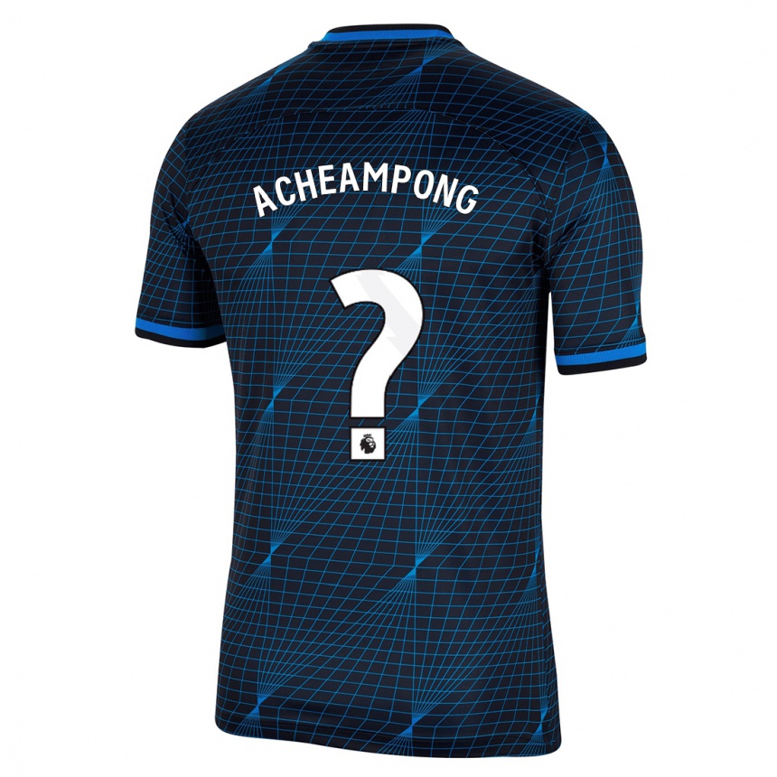 Enfant Football Maillot Josh Acheampong #0 Bleu Foncé Tenues Extérieur 2023/24 Canada