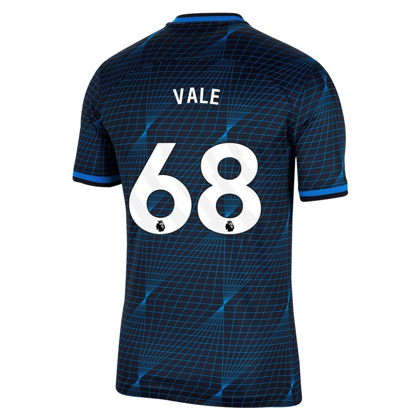 Enfant Football Maillot Harvey Vale #68 Bleu Foncé Tenues Extérieur 2023/24 Canada