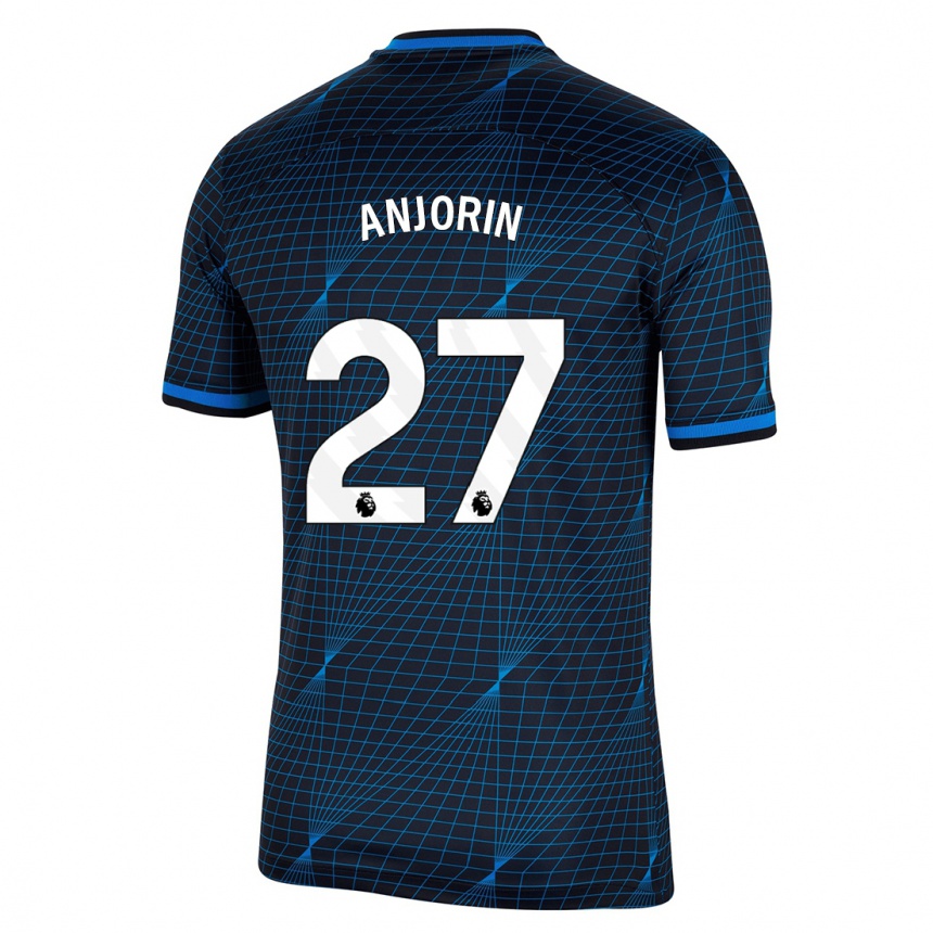 Enfant Football Maillot Tino Anjorin #27 Bleu Foncé Tenues Extérieur 2023/24 Canada