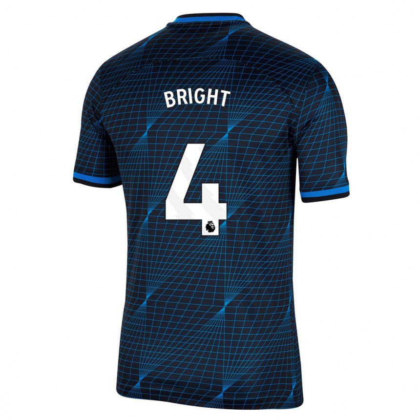 Enfant Football Maillot Millie Bright #4 Bleu Foncé Tenues Extérieur 2023/24 Canada