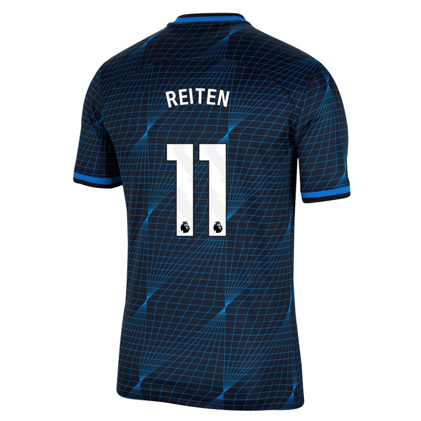 Enfant Football Maillot Guro Reiten #11 Bleu Foncé Tenues Extérieur 2023/24 Canada