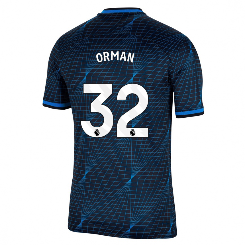 Kids  Emily Orman #32 Dark Blue Away Jersey 2023/24 T-Shirt Canada