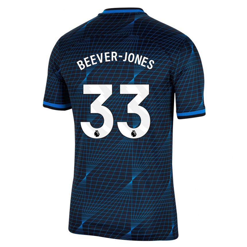 Kids  Aggie Beever-Jones #33 Dark Blue Away Jersey 2023/24 T-Shirt Canada