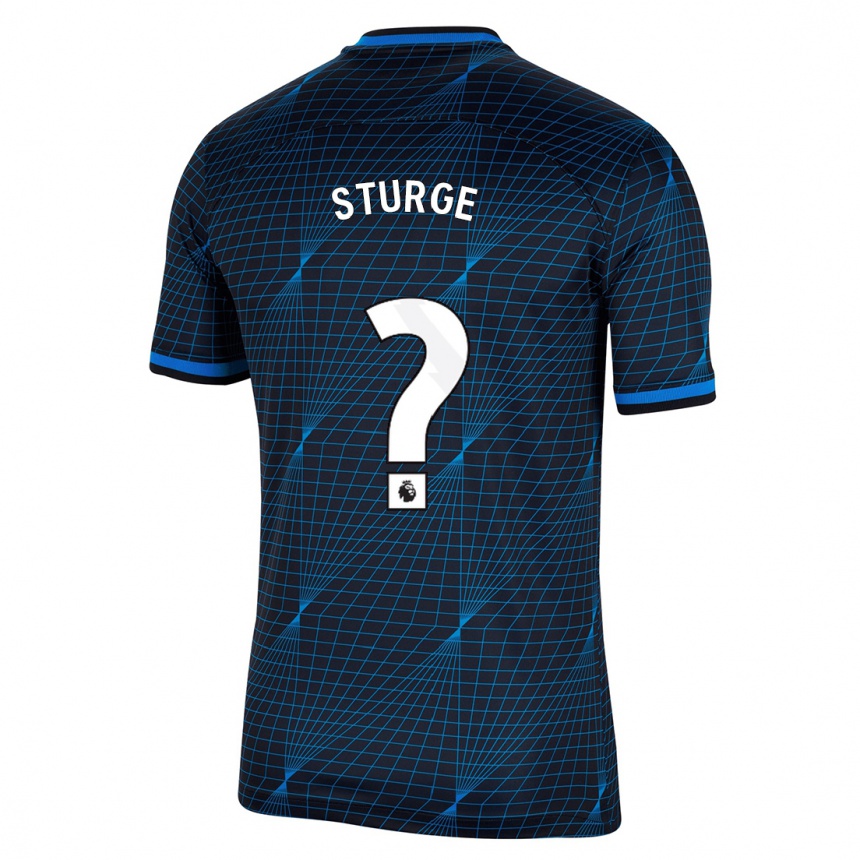 Enfant Football Maillot Zak Sturge #0 Bleu Foncé Tenues Extérieur 2023/24 Canada