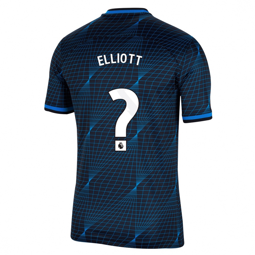 Enfant Football Maillot Ben Elliott #0 Bleu Foncé Tenues Extérieur 2023/24 Canada