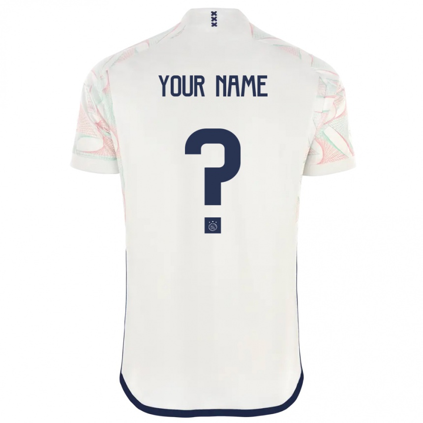 Kids  Your Name #0 White Away Jersey 2023/24 T-Shirt Canada