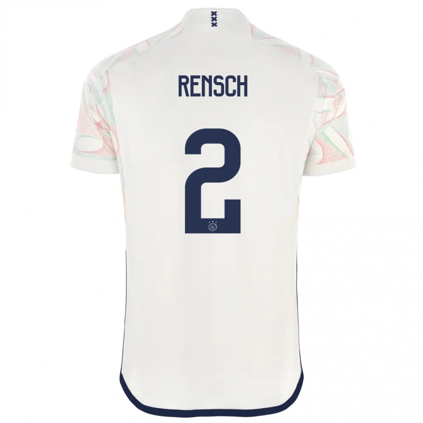 Kids  Devyne Rensch #2 White Away Jersey 2023/24 T-Shirt Canada