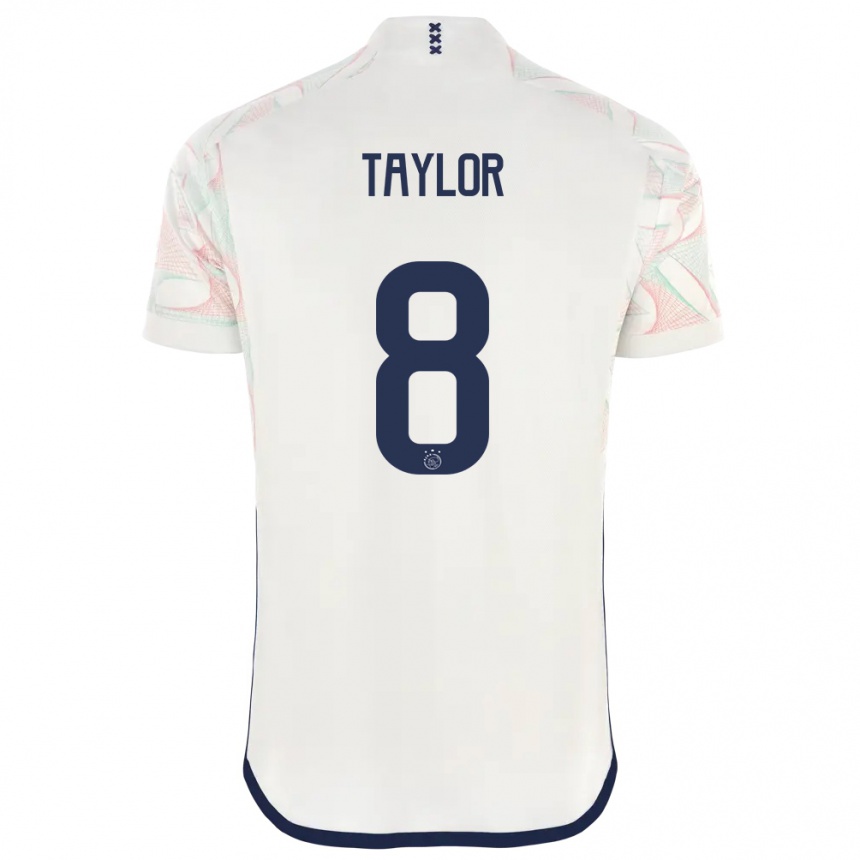 Kids  Kenneth Taylor #8 White Away Jersey 2023/24 T-Shirt Canada