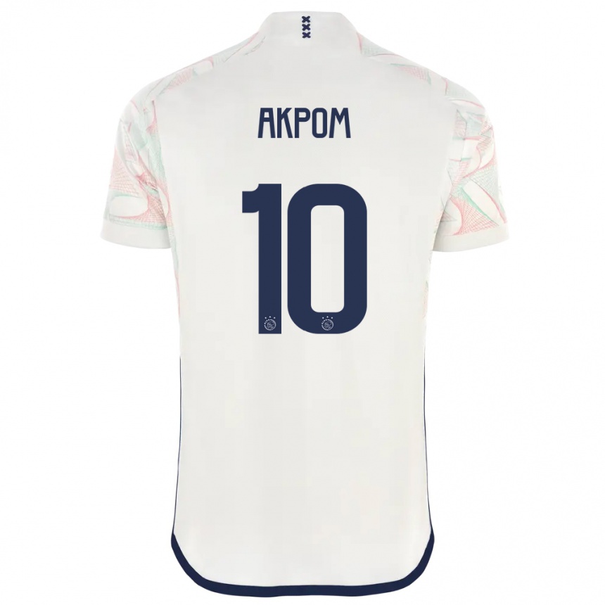 Kids  Chuba Akpom #10 White Away Jersey 2023/24 T-Shirt Canada