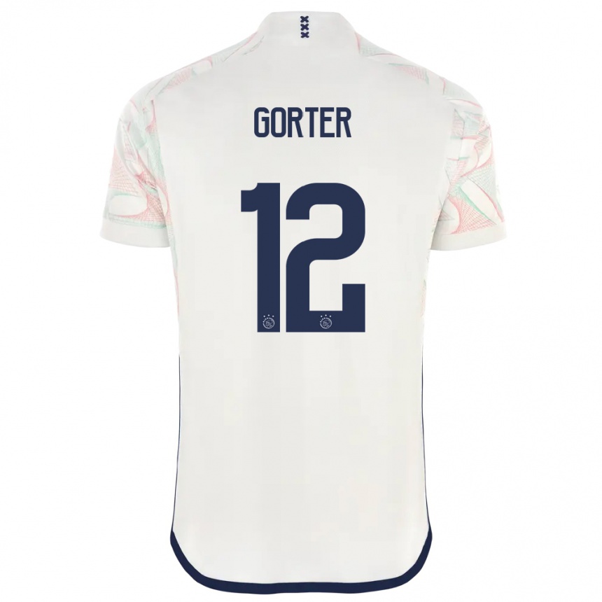 Kids Jay Gorter #12 White Away Jersey 2023/24 T-Shirt Canada