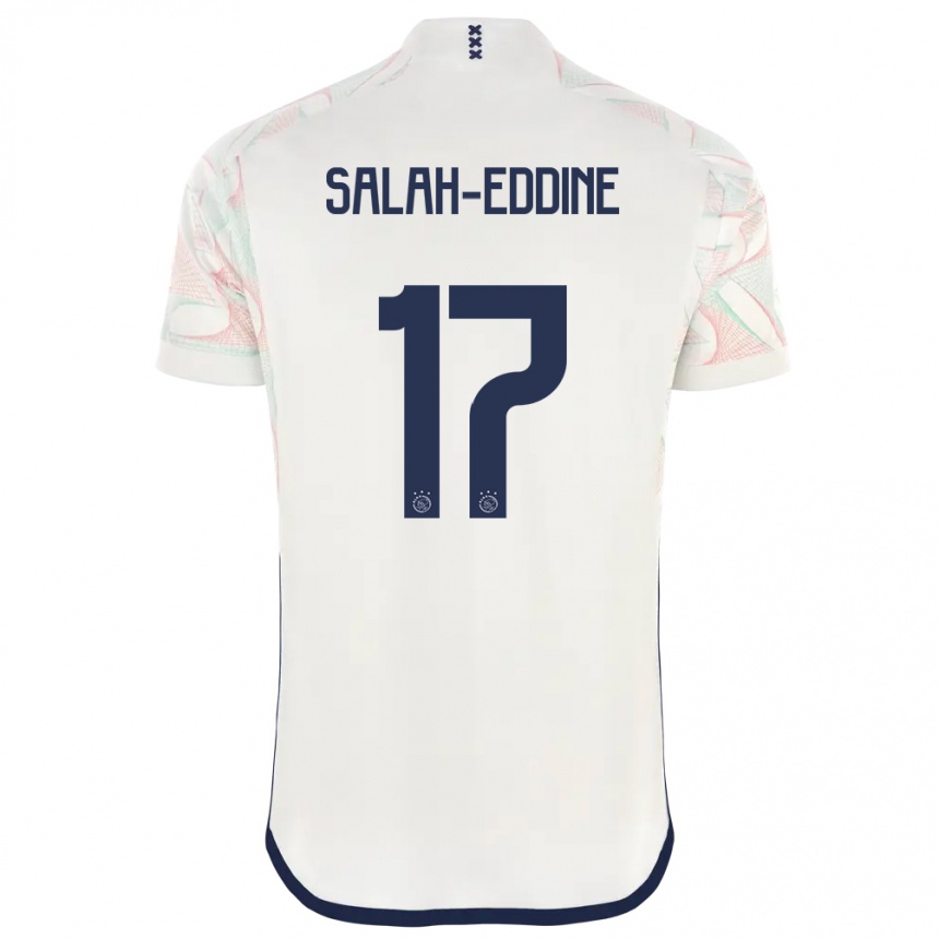 Kids Anass Salah-Eddine #17 White Away Jersey 2023/24 T-Shirt Canada