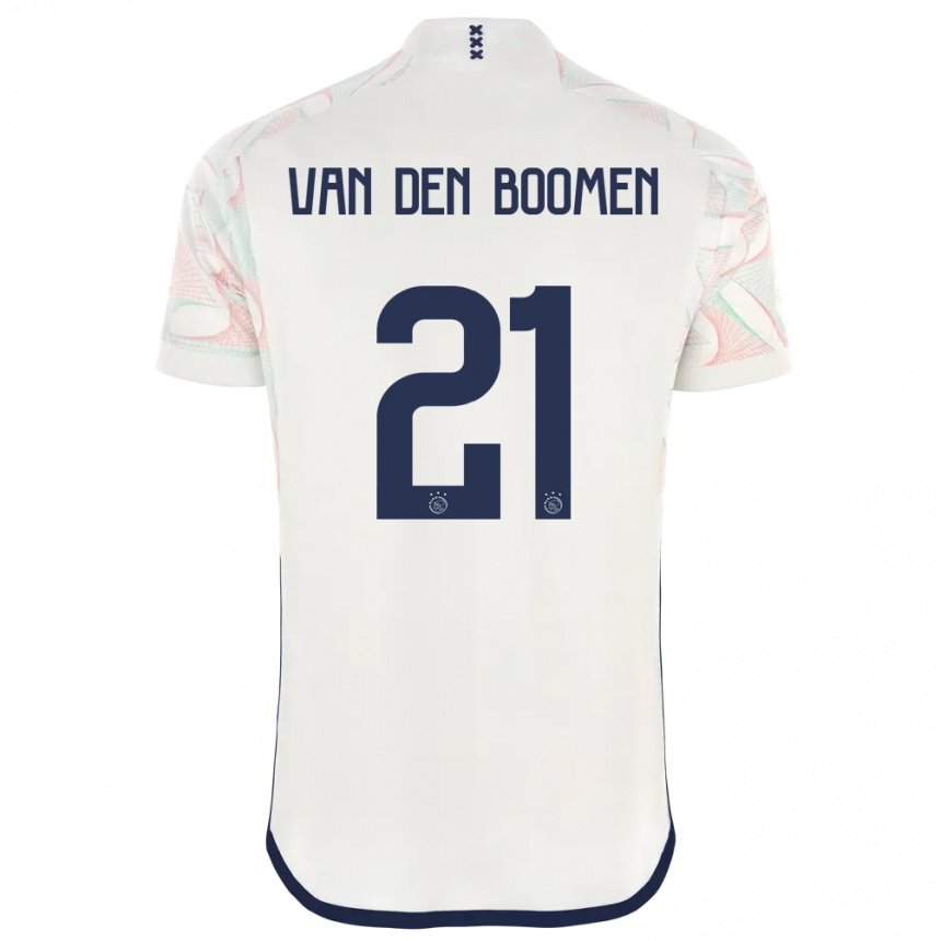 Kids  Branco Van Den Boomen #21 White Away Jersey 2023/24 T-Shirt Canada