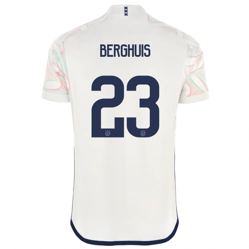 Kids  Steven Berghuis #23 White Away Jersey 2023/24 T-Shirt Canada