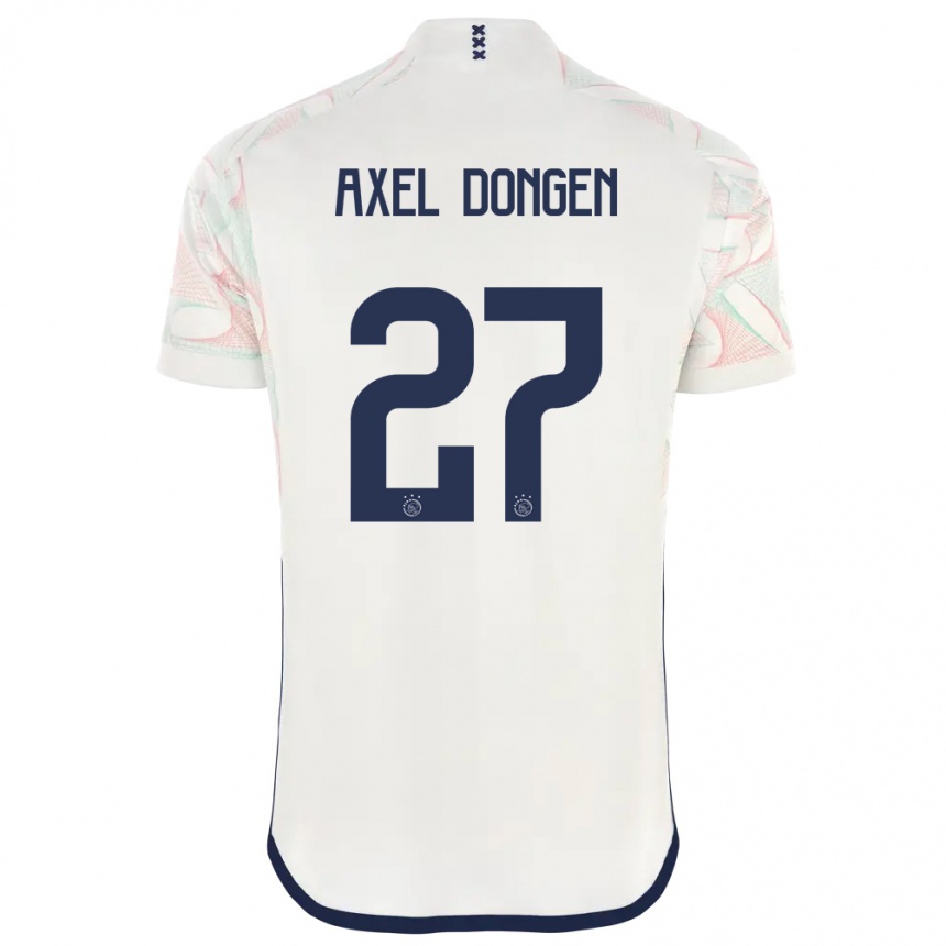 Kids Amourricho Van Axel Dongen #27 White Away Jersey 2023/24 T-Shirt Canada