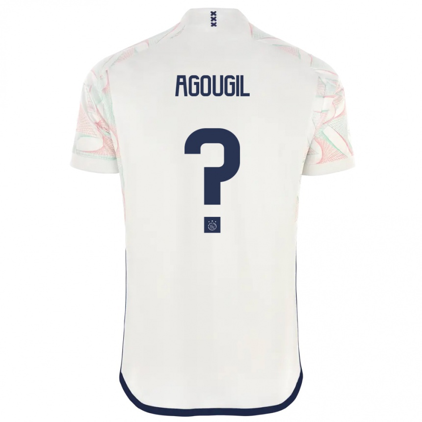 Enfant Football Maillot Oualid Agougil #0 Blanc Tenues Extérieur 2023/24 Canada