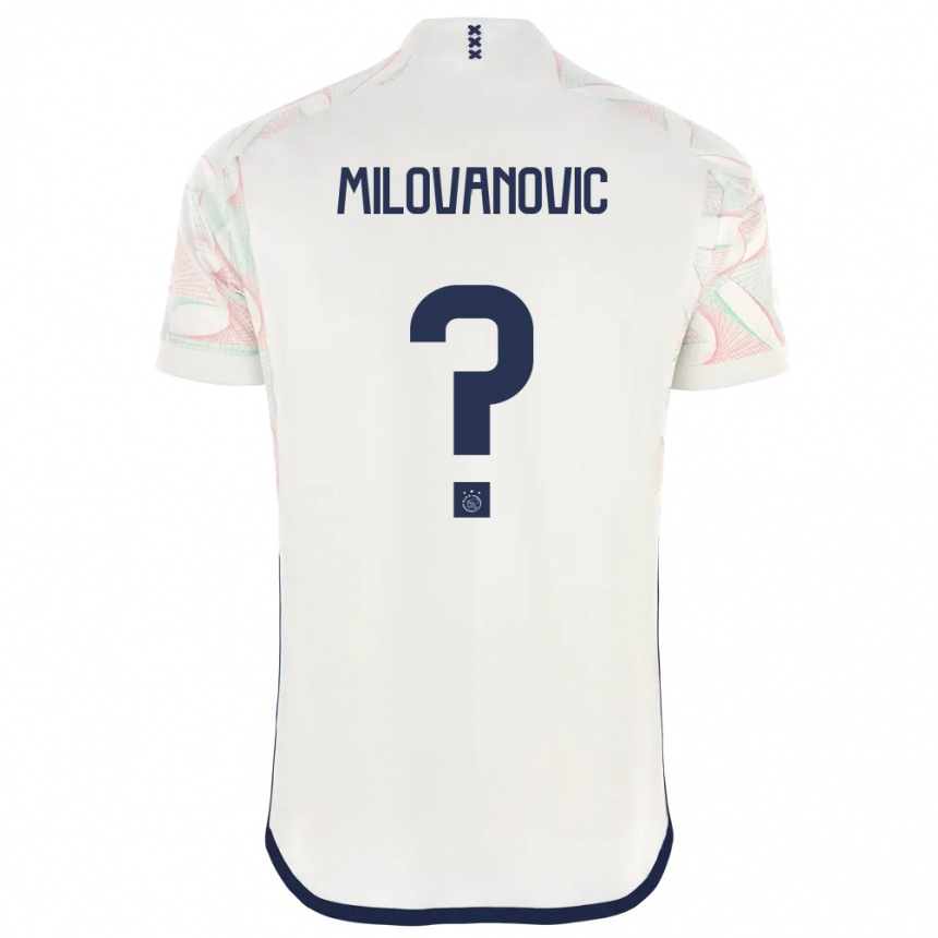 Kids  Mateja Milovanovic #0 White Away Jersey 2023/24 T-Shirt Canada