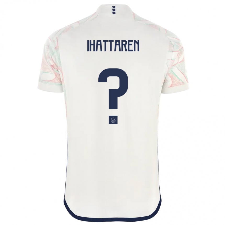 Kids Mohamed Ihattaren #0 White Away Jersey 2023/24 T-Shirt Canada