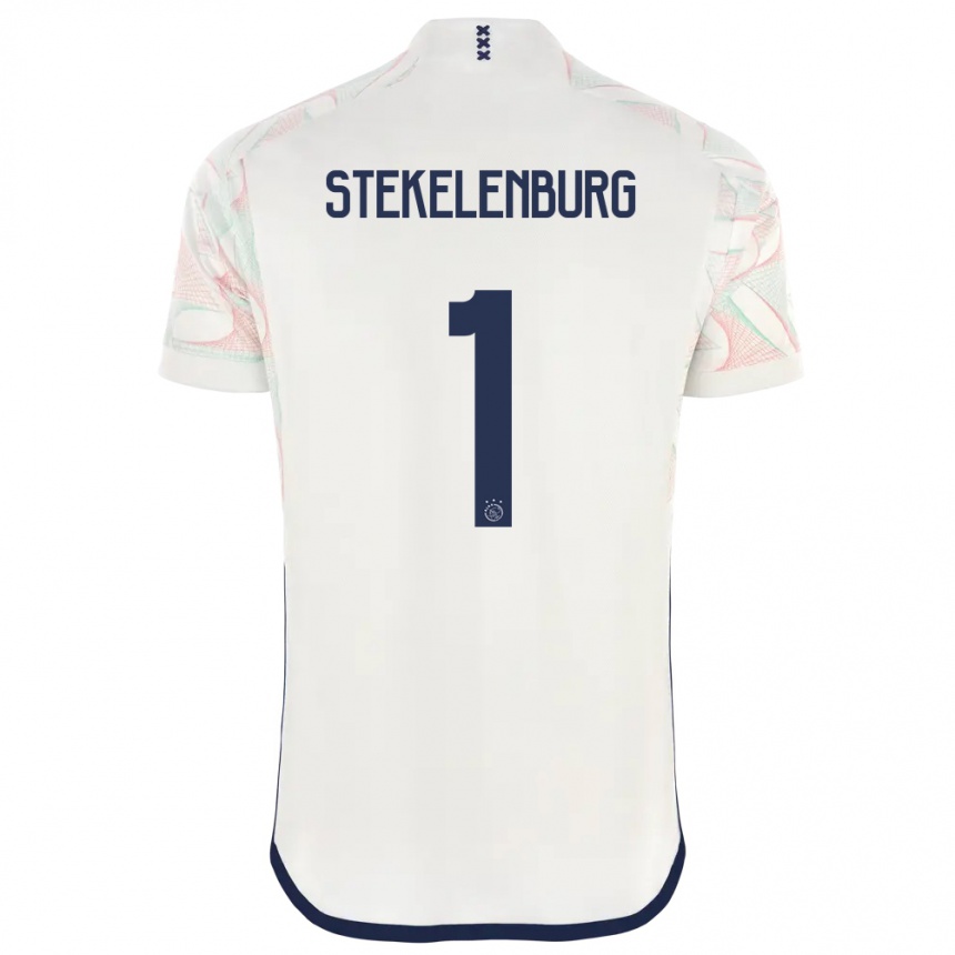 Kids  Maarten Stekelenburg #1 White Away Jersey 2023/24 T-Shirt Canada