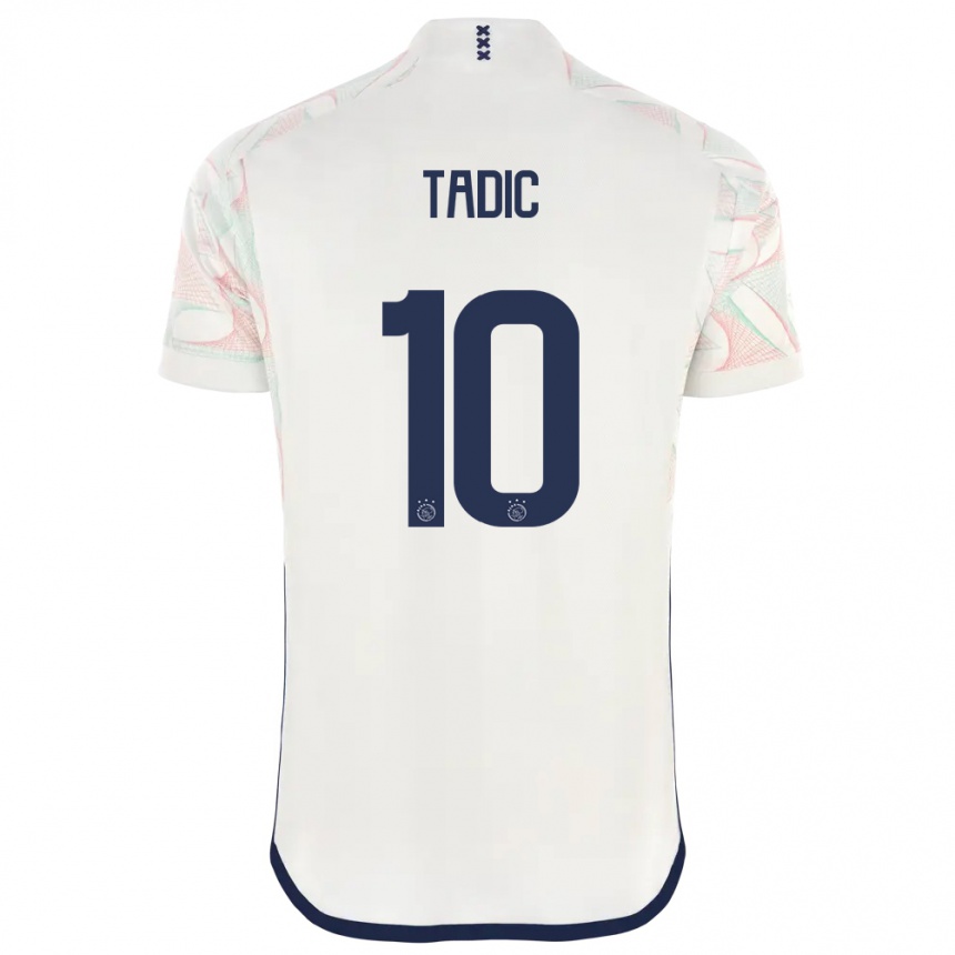 Kids  Dusan Tadic #10 White Away Jersey 2023/24 T-Shirt Canada