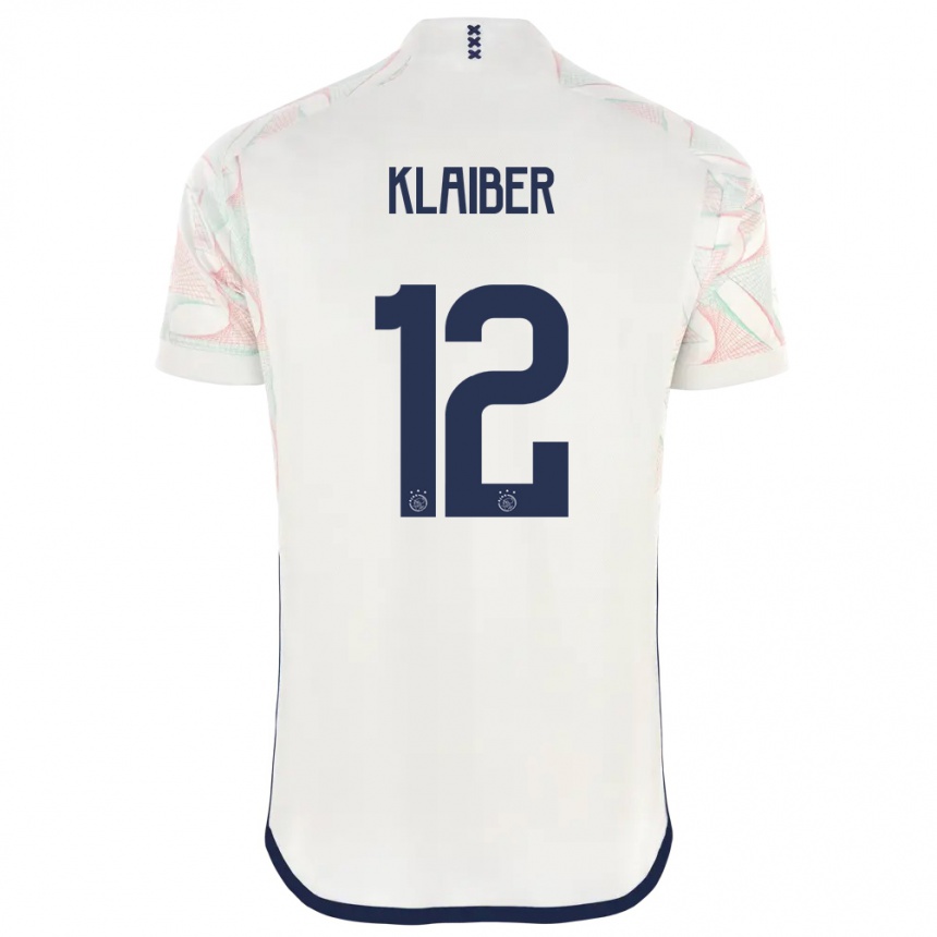 Kids  Sean Klaiber #12 White Away Jersey 2023/24 T-Shirt Canada