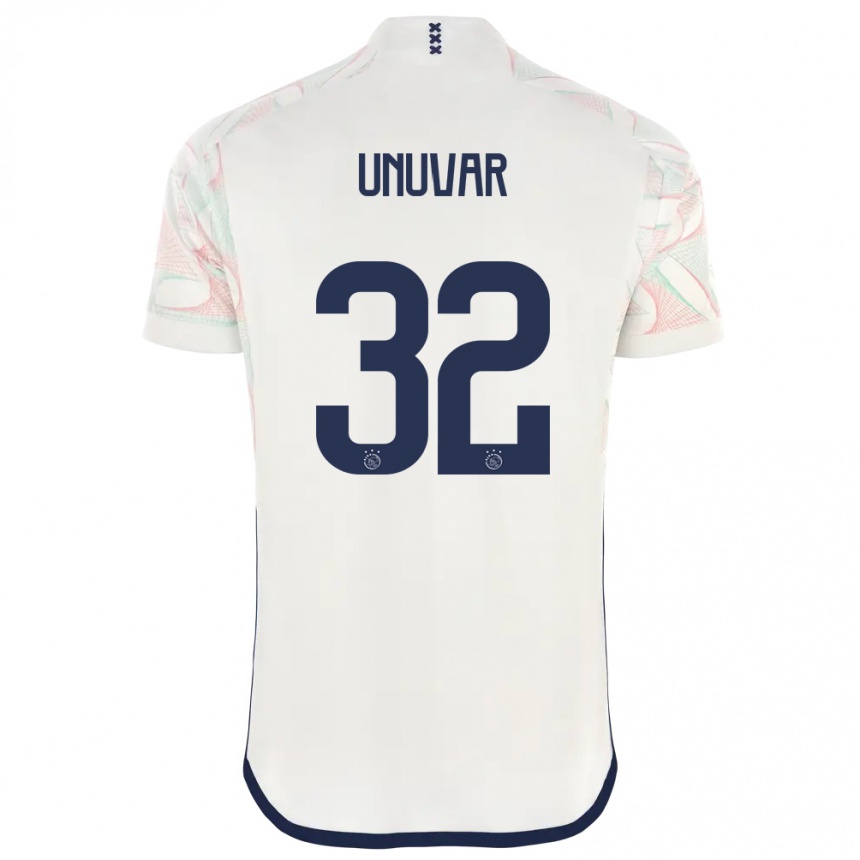 Kids Naci Unuvar #32 White Away Jersey 2023/24 T-Shirt Canada