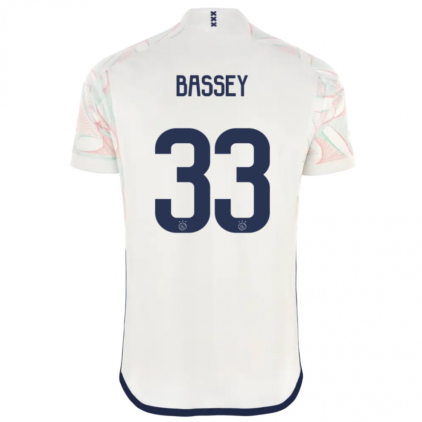 Kids  Calvin Bassey #33 White Away Jersey 2023/24 T-Shirt Canada