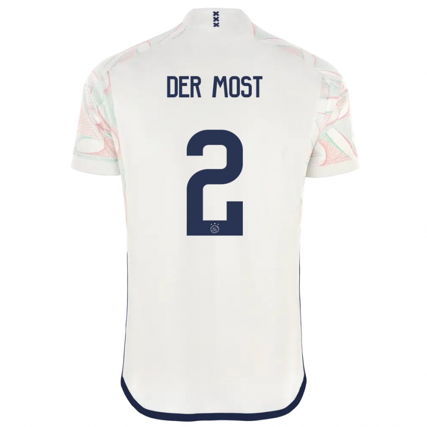 Enfant Football Maillot Liza Van Der Most #2 Blanc Tenues Extérieur 2023/24 Canada