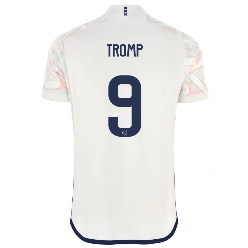 Kids  Nikita Tromp #9 White Away Jersey 2023/24 T-Shirt Canada