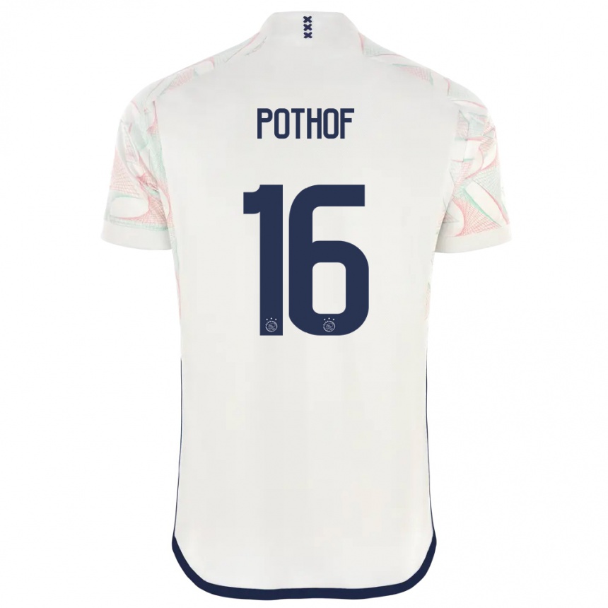 Kids  Isa Pothof #16 White Away Jersey 2023/24 T-Shirt Canada