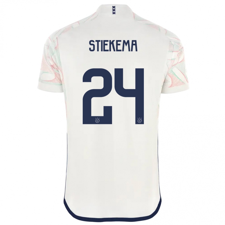 Kids Iris Stiekema #24 White Away Jersey 2023/24 T-Shirt Canada