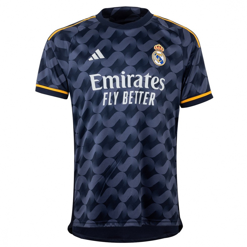 Enfant Football Maillot Angel Carvajal #0 Bleu Foncé Tenues Extérieur 2023/24 Canada