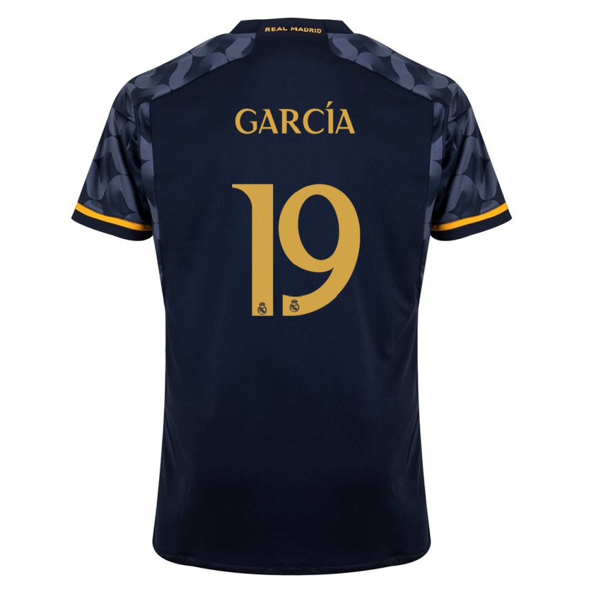 Kids Andrés García #19 Dark Blue Away Jersey 2023/24 T-Shirt Canada