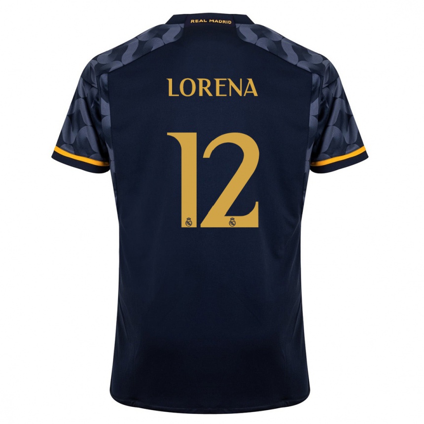 Kids Lorena Navarro #12 Dark Blue Away Jersey 2023/24 T-Shirt Canada