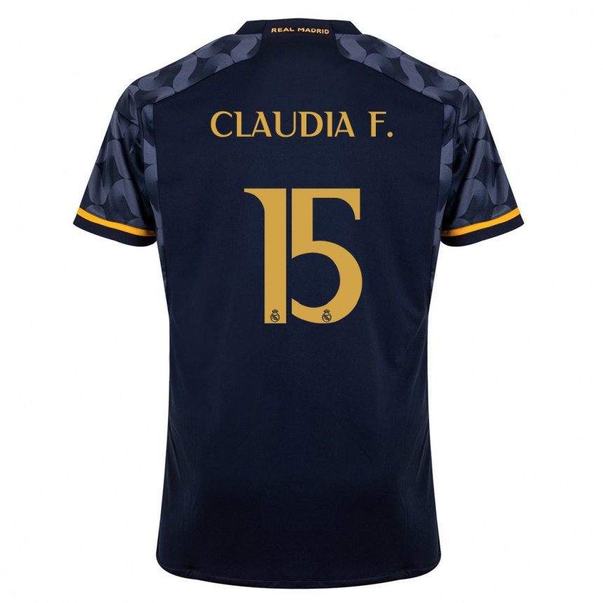 Kids Claudia Florentino #15 Dark Blue Away Jersey 2023/24 T-Shirt Canada