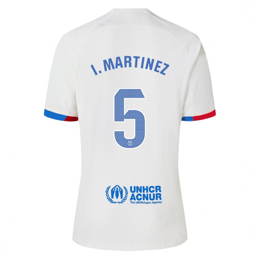 Enfant Football Maillot Iñigo Martínez #5 Blanc Tenues Extérieur 2023/24 Canada